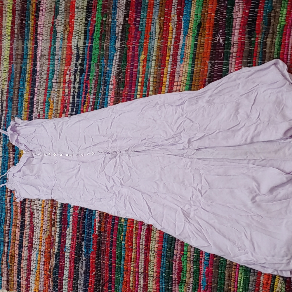 Forever 21 Lilac Button-Front Midi Dress